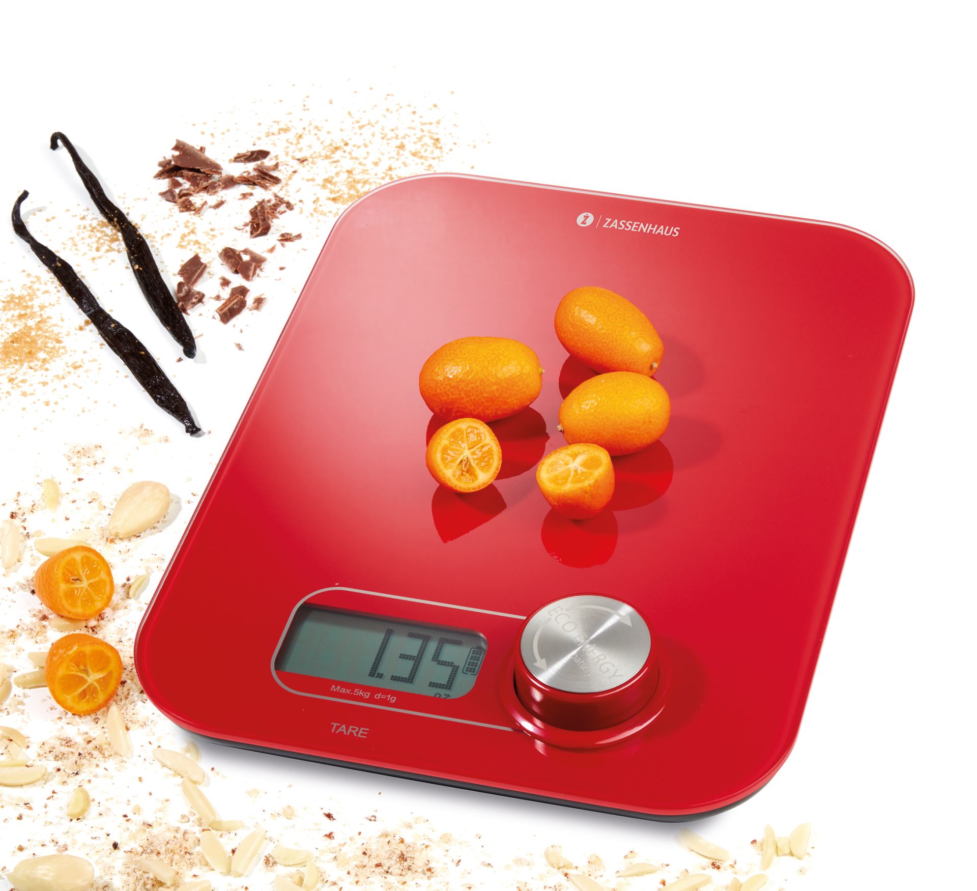 073461 ECO ENERGY Digitální váha červená zASSENHAUS (3)